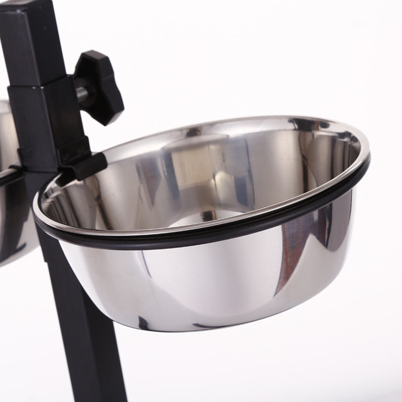 Stainless Steel Adjustable Height Dog Bowl